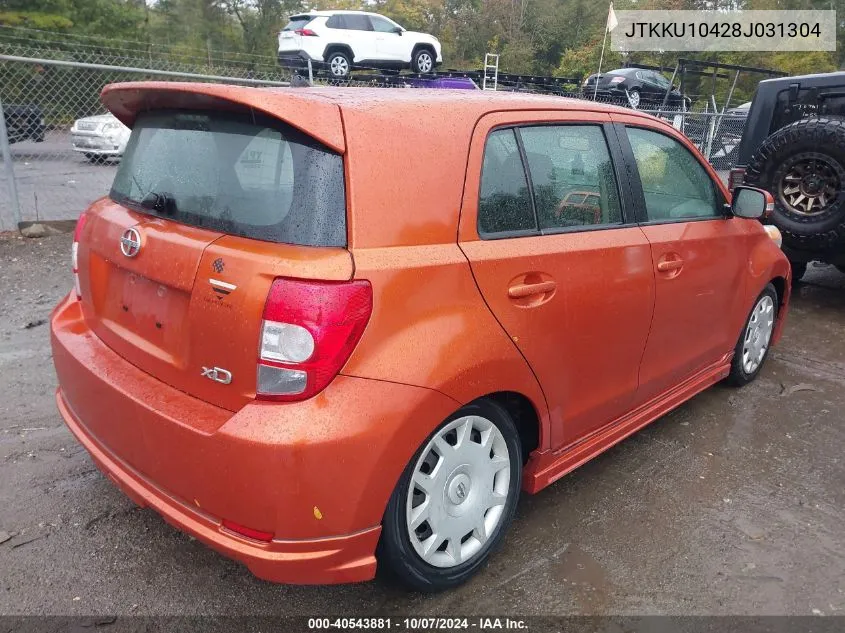 2008 Scion Xd VIN: JTKKU10428J031304 Lot: 40543881