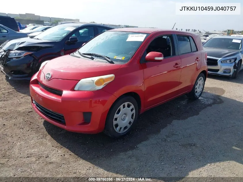 2009 Scion Xd VIN: JTKKU10459J040757 Lot: 39760395