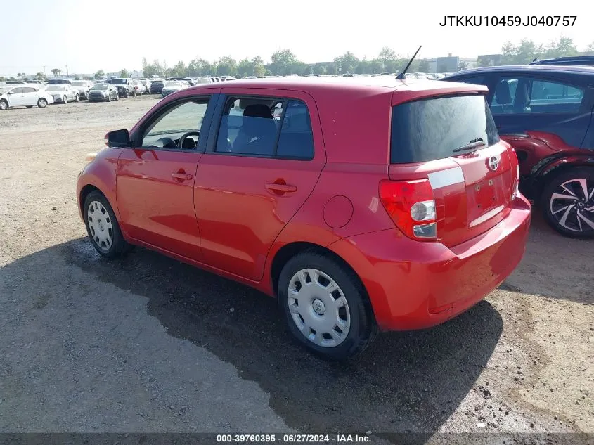 JTKKU10459J040757 2009 Scion Xd