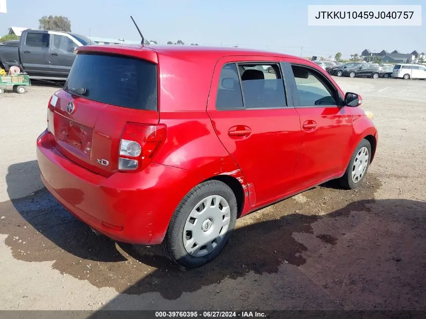 JTKKU10459J040757 2009 Scion Xd