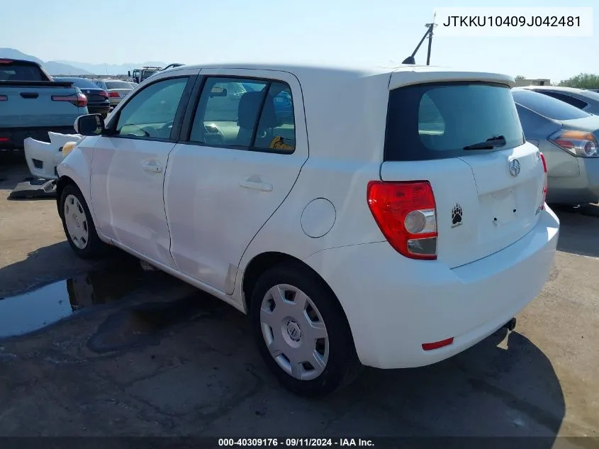 JTKKU10409J042481 2009 Scion Xd