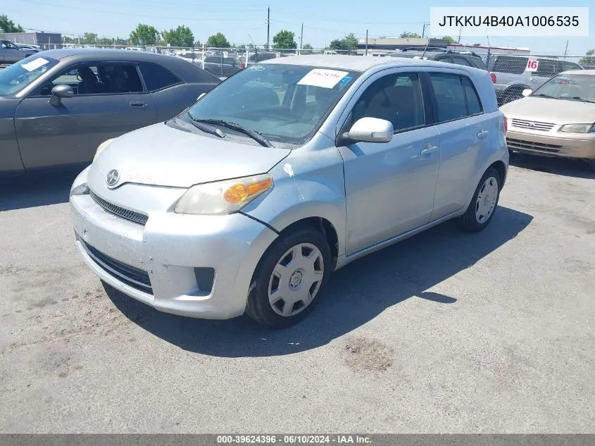 2010 Scion Xd VIN: JTKKU4B40A1006535 Lot: 39624396