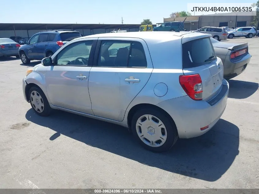 2010 Scion Xd VIN: JTKKU4B40A1006535 Lot: 39624396