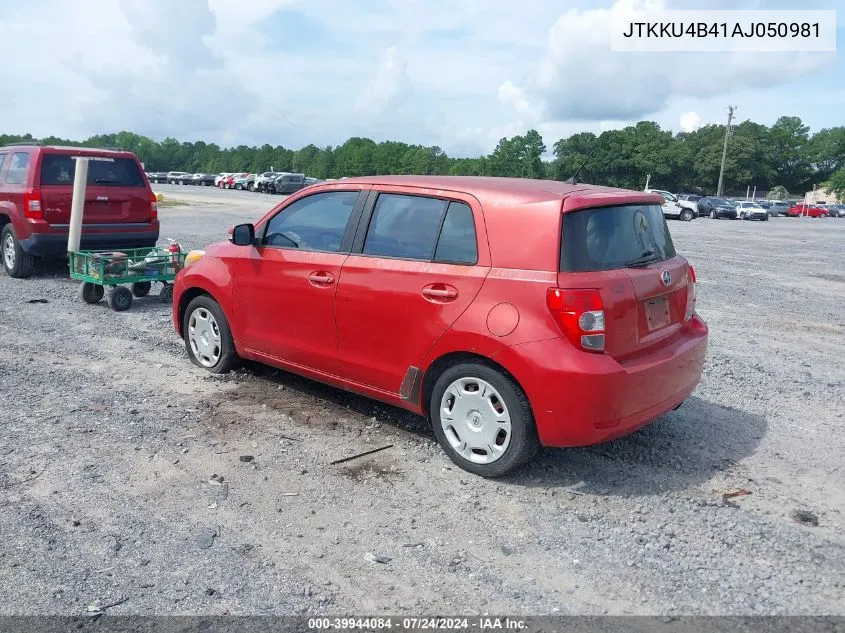 2010 Scion Xd VIN: JTKKU4B41AJ050981 Lot: 39944084