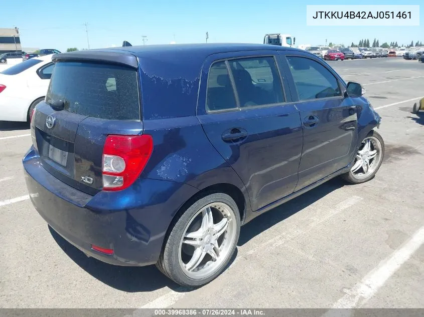 2010 Scion Xd VIN: JTKKU4B42AJ051461 Lot: 39968386