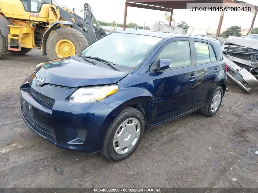 JTKKU4B45A1000438 2010 Scion Xd