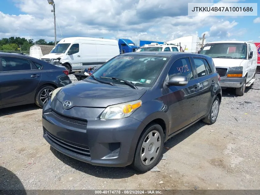 2010 Scion Xd VIN: JTKKU4B47A1001686 Lot: 40174778