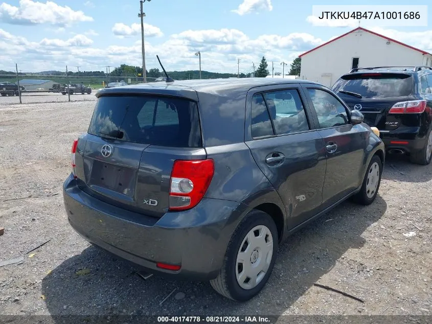 2010 Scion Xd VIN: JTKKU4B47A1001686 Lot: 40174778