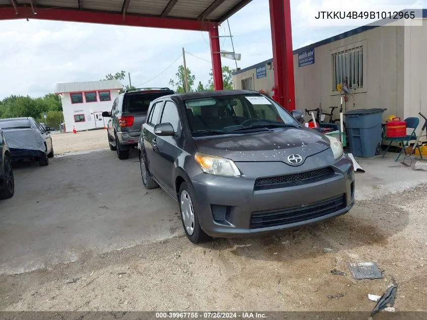 2011 Scion Xd VIN: JTKKU4B49B1012965 Lot: 39967755