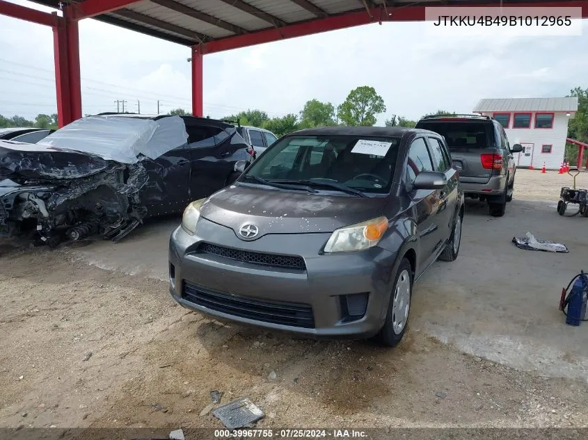 2011 Scion Xd VIN: JTKKU4B49B1012965 Lot: 39967755