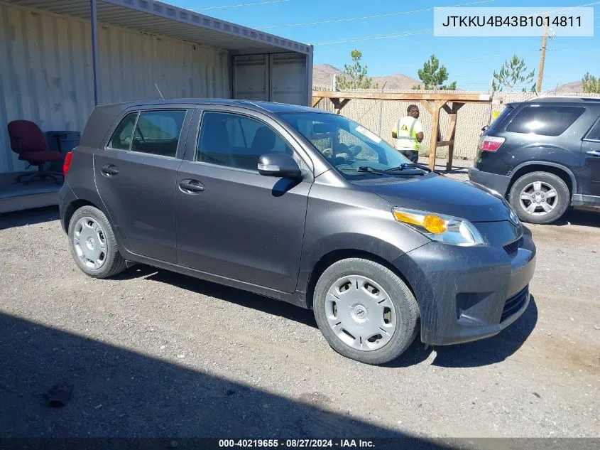 2011 Scion Xd VIN: JTKKU4B43B1014811 Lot: 40219655