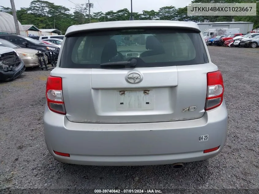 2012 Scion Xd Release Series 4.0 VIN: JTKKU4B4XC1023667 Lot: 39740642