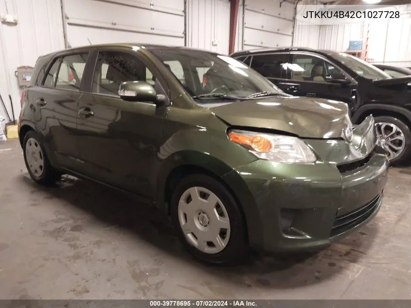 2012 Scion Xd VIN: JTKKU4B42C1027728 Lot: 39778695