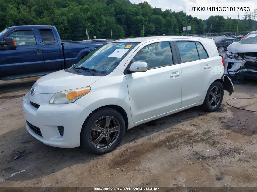 2012 Scion Xd Release Series 4.0 VIN: JTKKU4B43C1017693 Lot: 39822873