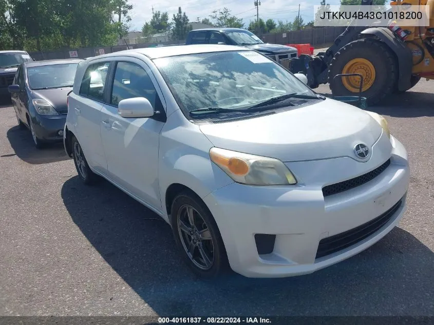 2012 Scion Xd Release Series 4.0 VIN: JTKKU4B43C1018200 Lot: 40161837