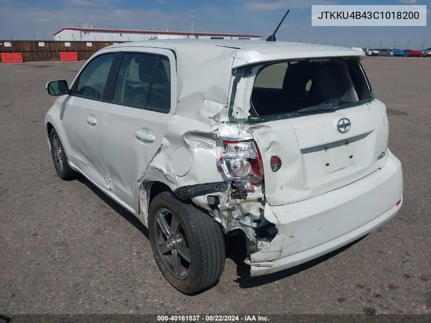 2012 Scion Xd Release Series 4.0 VIN: JTKKU4B43C1018200 Lot: 40161837