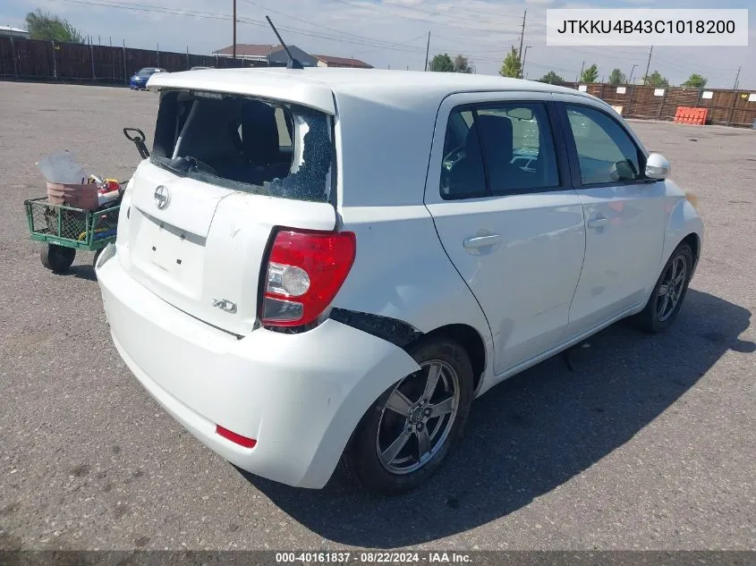 JTKKU4B43C1018200 2012 Scion Xd Release Series 4.0