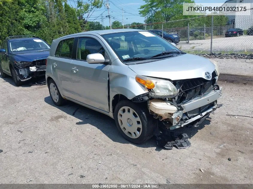 2013 Scion Xd VIN: JTKKUPB48D1032175 Lot: 39652850