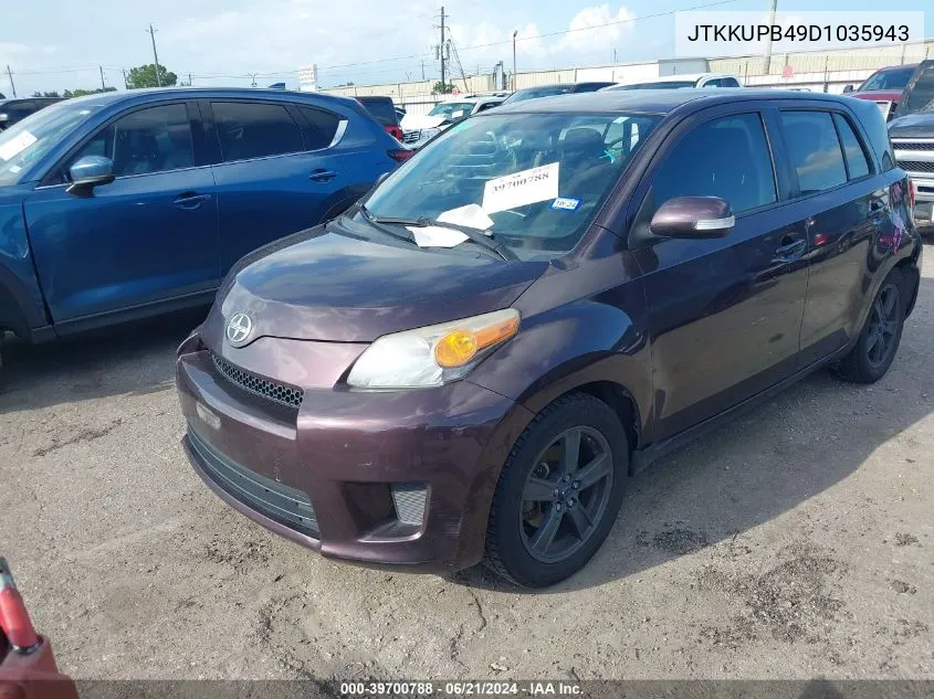 JTKKUPB49D1035943 2013 Scion Xd