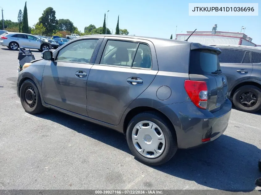 2013 Scion Xd VIN: JTKKUPB41D1036696 Lot: 39927166