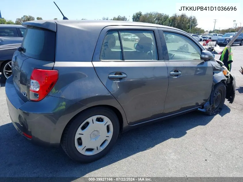 2013 Scion Xd VIN: JTKKUPB41D1036696 Lot: 39927166