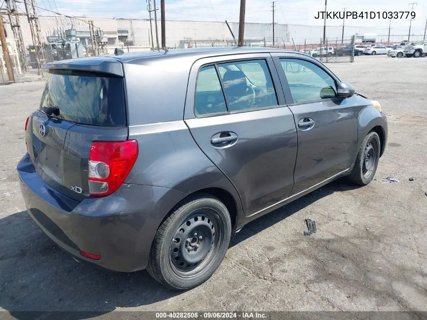 2013 Scion Xd VIN: JTKKUPB41D1033779 Lot: 40282505