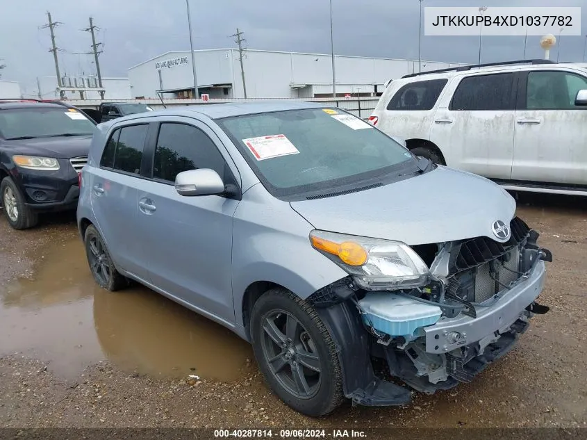 2013 Scion Xd 10 Series VIN: JTKKUPB4XD1037782 Lot: 40287814