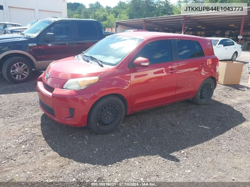 2014 Scion Xd VIN: JTKKUPB44E1043773 Lot: 39816031