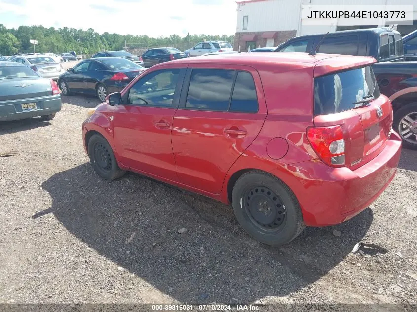 2014 Scion Xd VIN: JTKKUPB44E1043773 Lot: 39816031