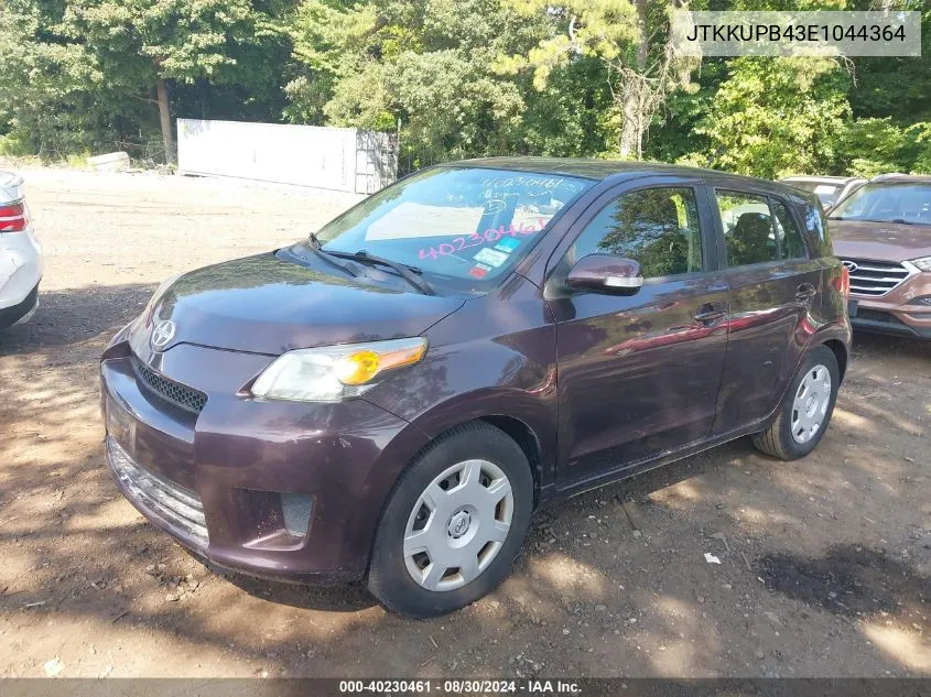 2014 Scion Xd VIN: JTKKUPB43E1044364 Lot: 40230461