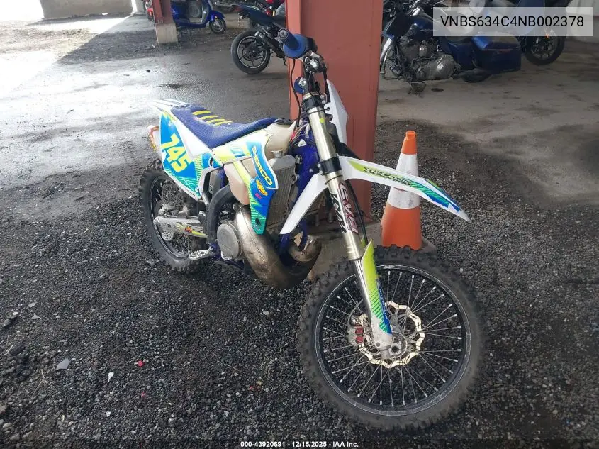 VNBS634C4NB002378 2022 Sherco 300 Se