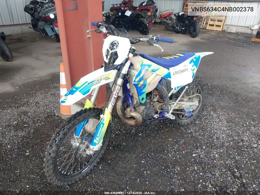 VNBS634C4NB002378 2022 Sherco 300 Se