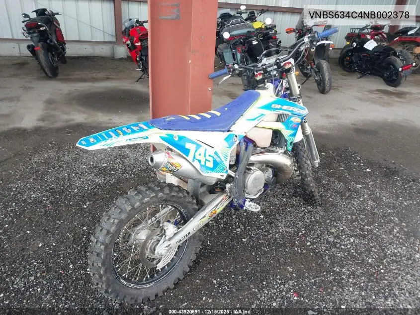 VNBS634C4NB002378 2022 Sherco 300 Se