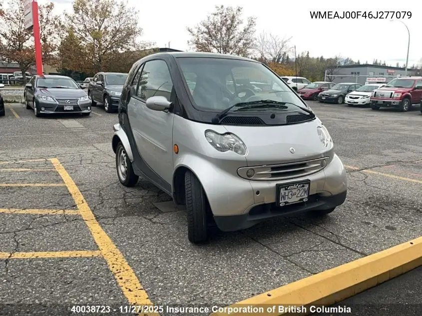 WMEAJ00F46J277079 2006 Smart Fortwo