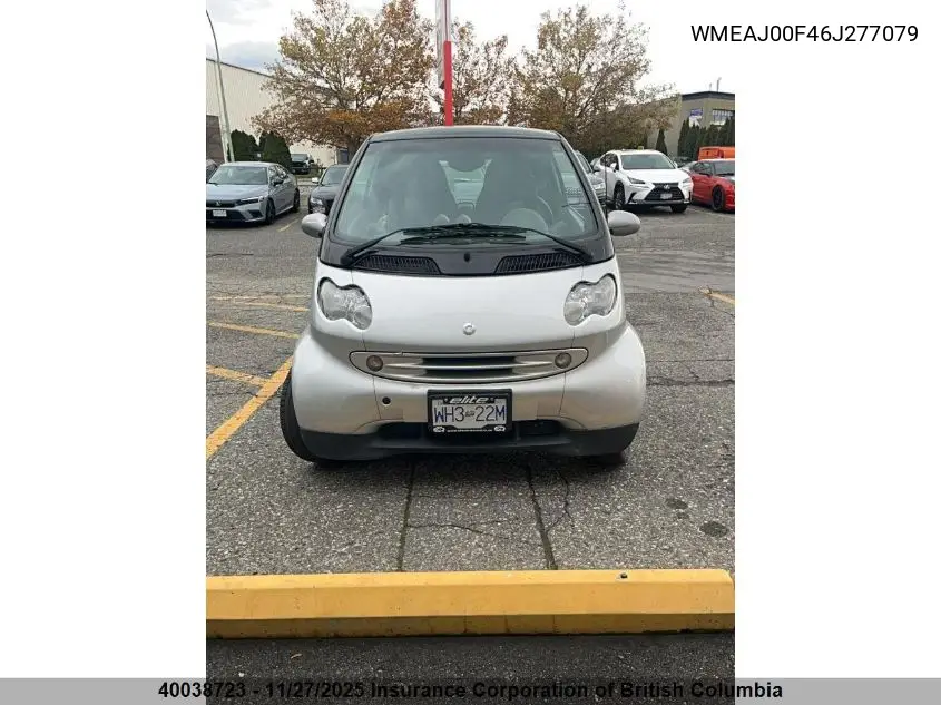WMEAJ00F46J277079 2006 Smart Fortwo