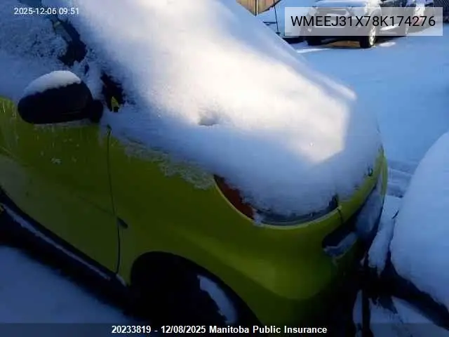 WMEEJ31X78K174276 2008 Smart Fortwo Passion