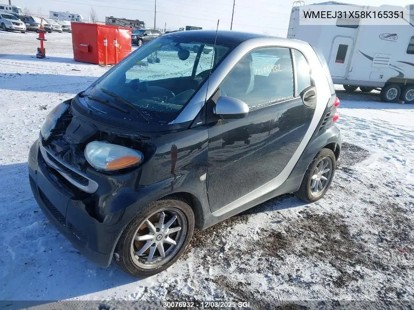 WMEEJ31X58K165351 2008 Smart Fortwo Pure/Passion