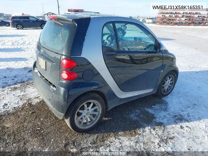 WMEEJ31X58K165351 2008 Smart Fortwo Pure/Passion