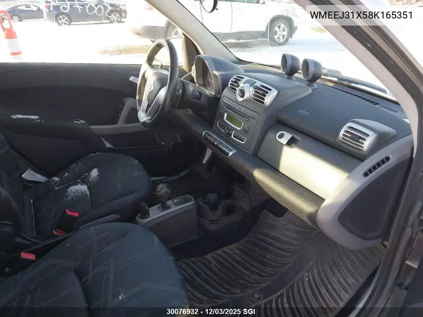 WMEEJ31X58K165351 2008 Smart Fortwo Pure/Passion