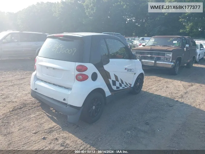 WMEEJ31X68K177377 2008 Smart Fortwo Passion/Pure