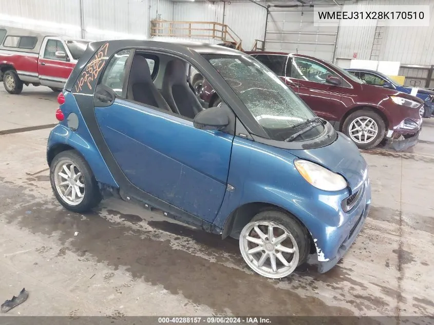 WMEEJ31X28K170510 2008 Smart Fortwo Passion/Pure