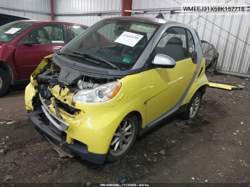 WMEEJ31X58K157718 2008 Smart Fortwo Passion/Pure