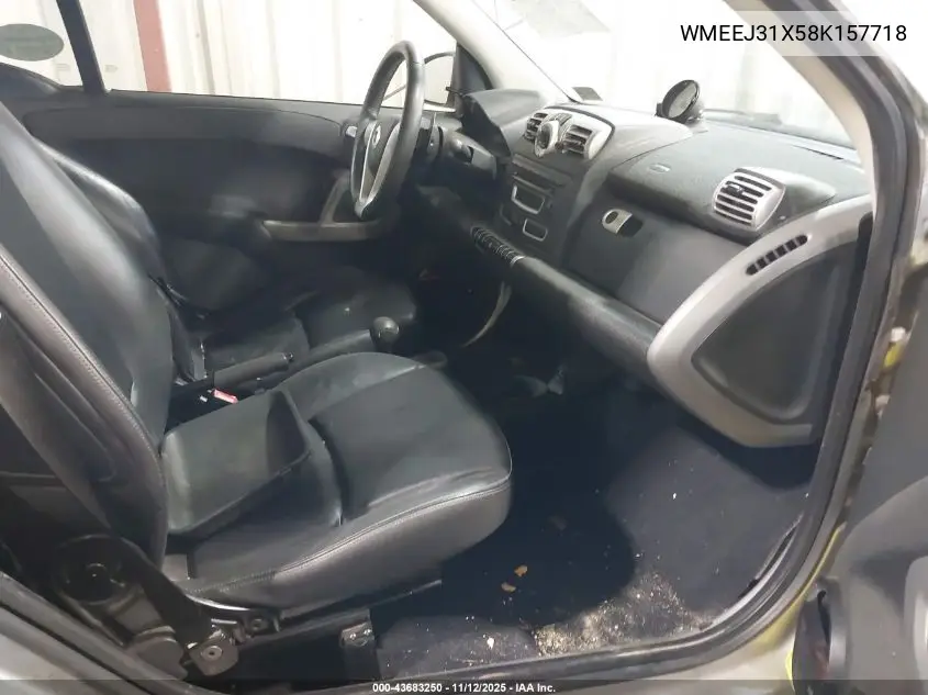 WMEEJ31X58K157718 2008 Smart Fortwo Passion/Pure
