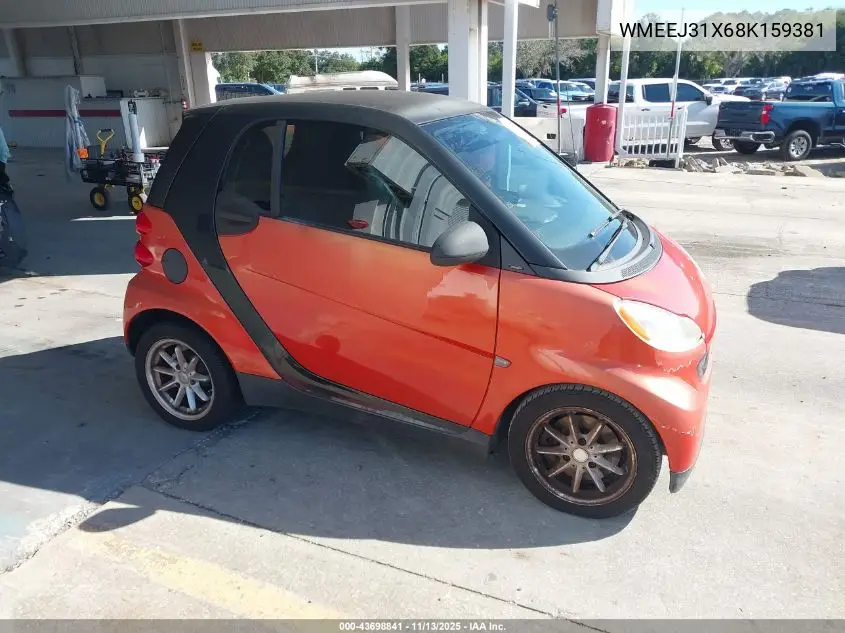 WMEEJ31X68K159381 2008 Smart Fortwo Passion/Pure