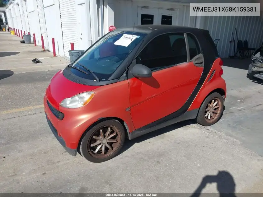 WMEEJ31X68K159381 2008 Smart Fortwo Passion/Pure