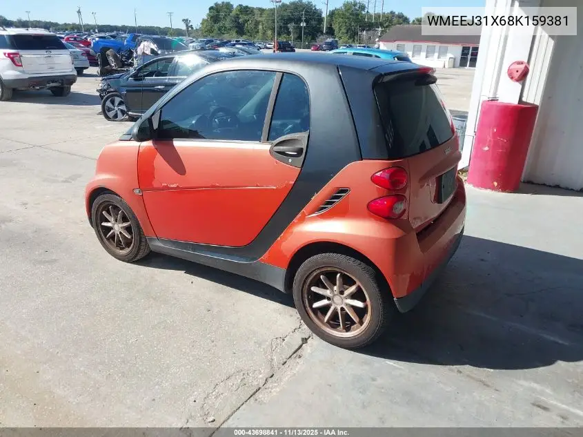 WMEEJ31X68K159381 2008 Smart Fortwo Passion/Pure