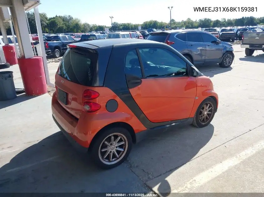 WMEEJ31X68K159381 2008 Smart Fortwo Passion/Pure