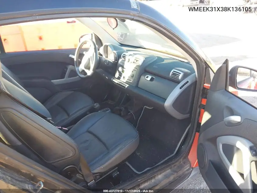 WMEEK31X38K136105 2008 Smart Fortwo Passion