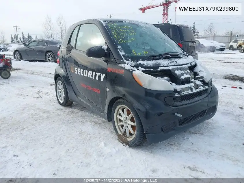 WMEEJ31X79K299800 2009 Smart Fortwo Pure/Passion
