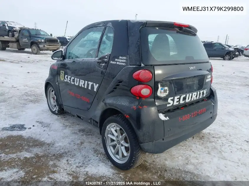 WMEEJ31X79K299800 2009 Smart Fortwo Pure/Passion